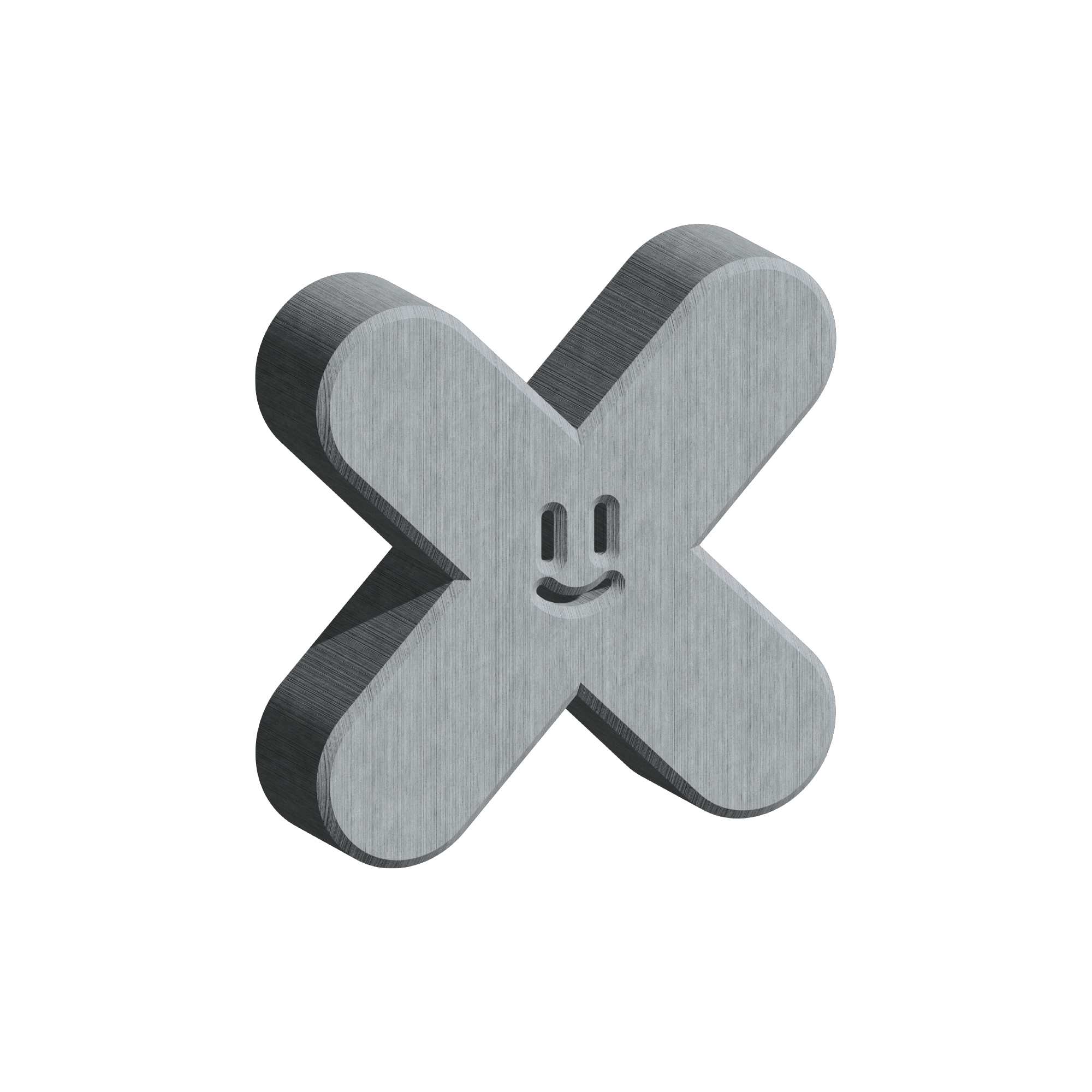 NoReplay grey 3D mascot